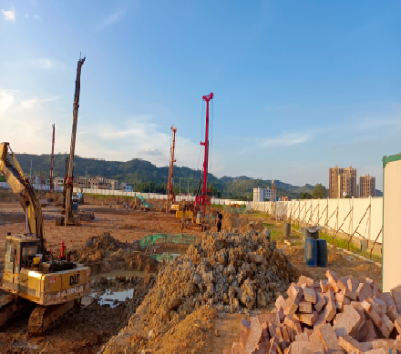 广东省韶关曲江工地施工现场